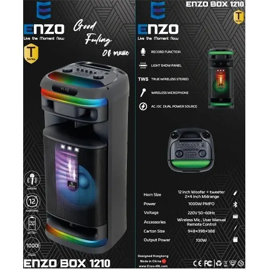 اسپیکر انزو باکس ENZO BOX T-1210 12″ 100W RMS - تصویر ۵