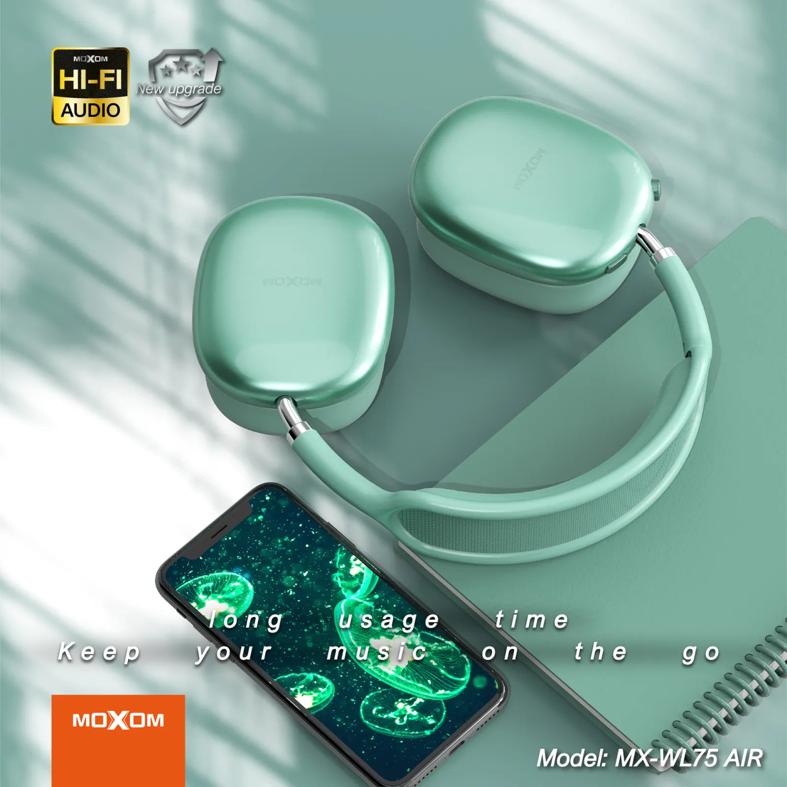 هدفون بی سیم موکسوم مدل MX-WL75 Air - تصویر ۳