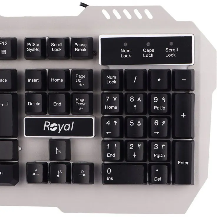 کیبورد گیمینگ رویال مدل RKG-615 - تصویر ۳