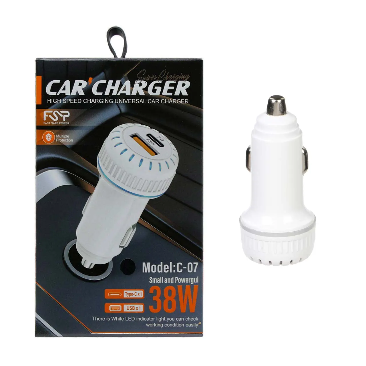 شارژر فندکی 38 وات مدل C-07