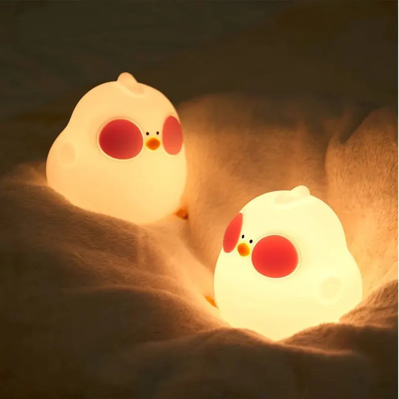 چراغ خواب کودک مدل جوجه سیلیکونی xr-2317 - تصویر ۴