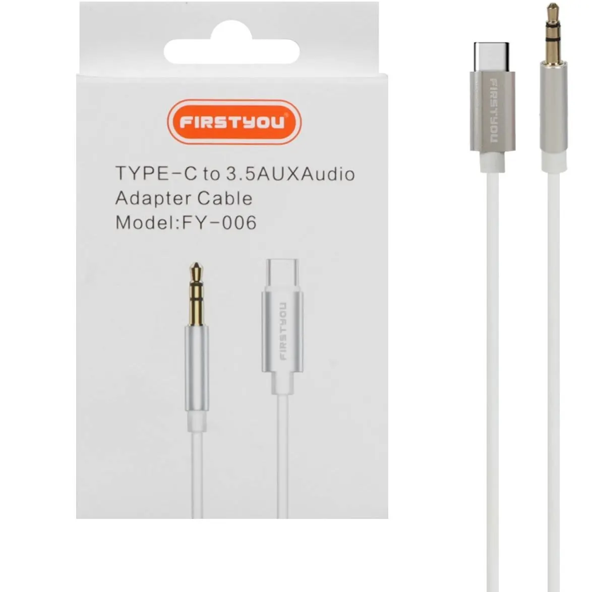 کابل تبدیل ای یو ایکس First You FY-006 AUX To Type-C - تصویر ۲