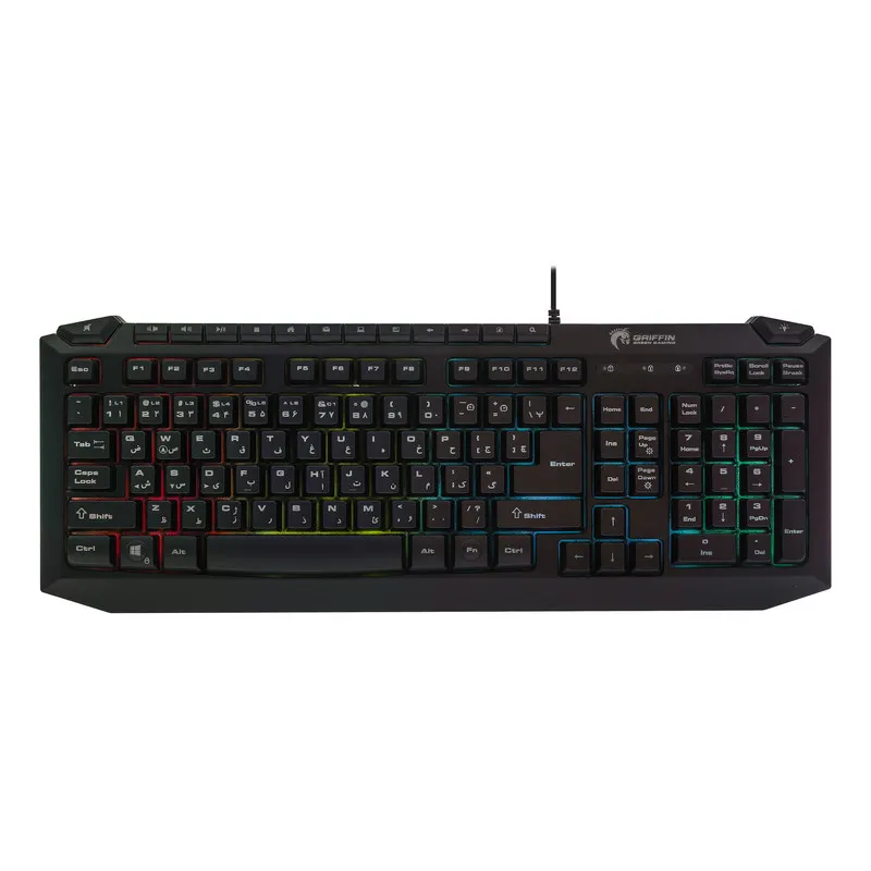 کیبورد گیمینگ گرین مدل GK701-RGB نورپردازی RGB Full-Size - تصویر ۲