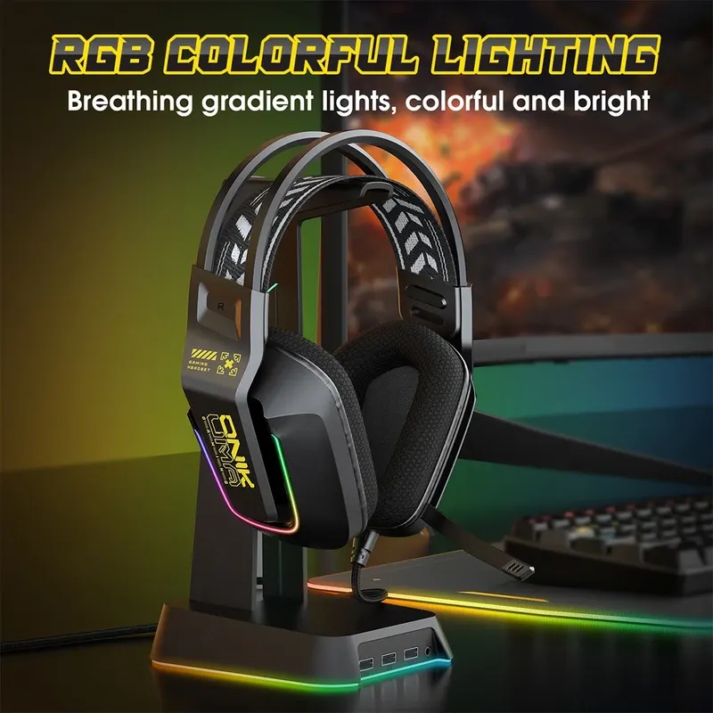 هدست گیمینگ اونیکوما مدل X13 RGB - تصویر ۵