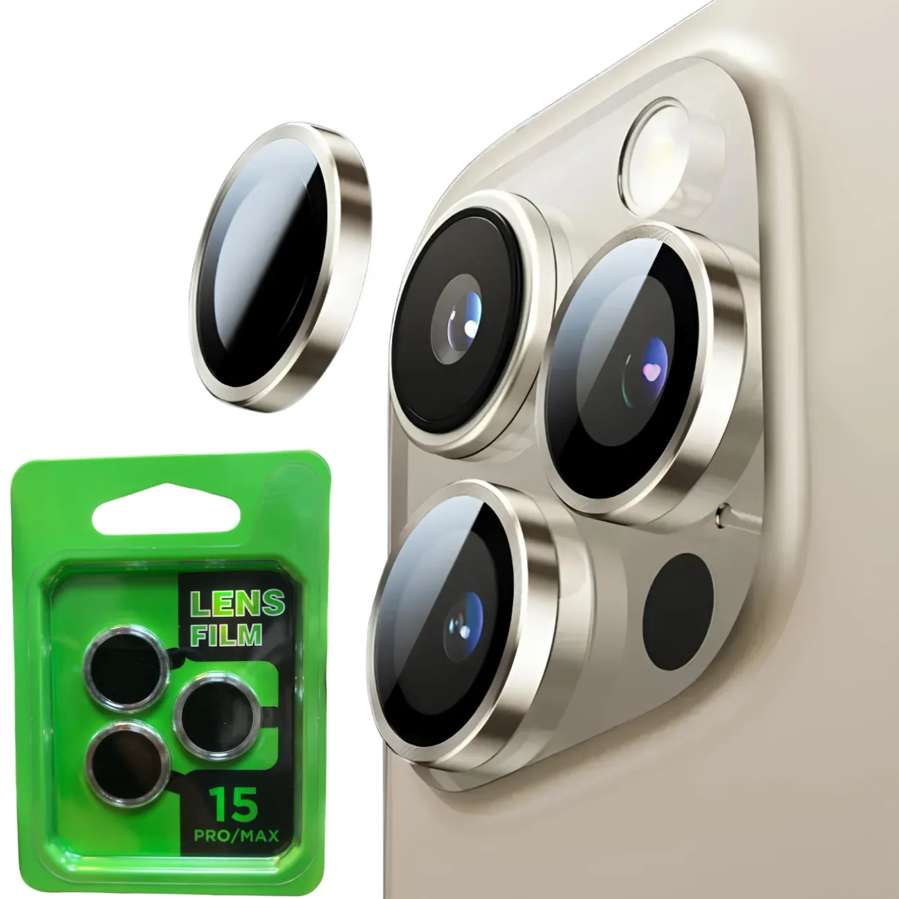 محافظ لنز دوربین Lens Film مناسب برای گوشی موبایل اپل iPhone 15 Pro / 15 Pro Max