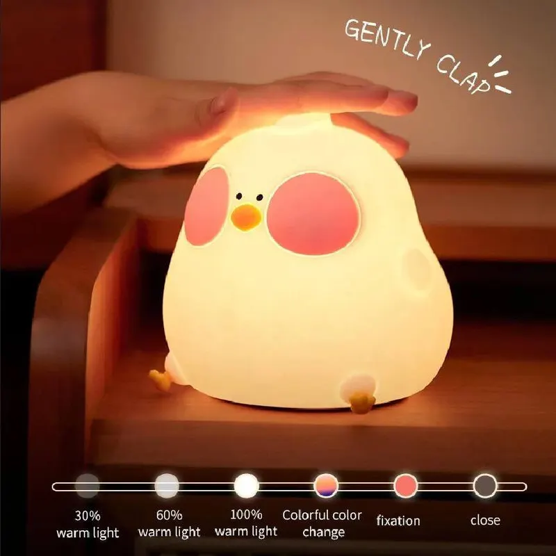 چراغ خواب کودک مدل جوجه سیلیکونی xr-2317 - تصویر ۵