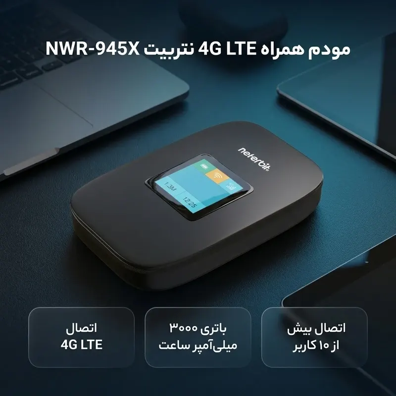 مودم ۴G نتربیت مدل NWR-945X - تصویر ۹
