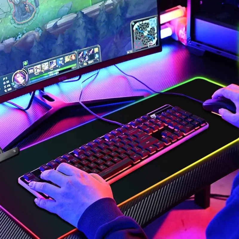 ماوس پد مخصوص بازی مدل RGB 80x30 - تصویر ۸