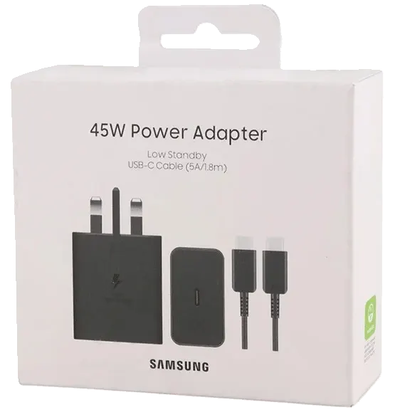 شارژر 45 وات اورجینال سامسونگ با کابل 1.8 متری | Samsung 45w Adapter with 1.8m Type-C cable