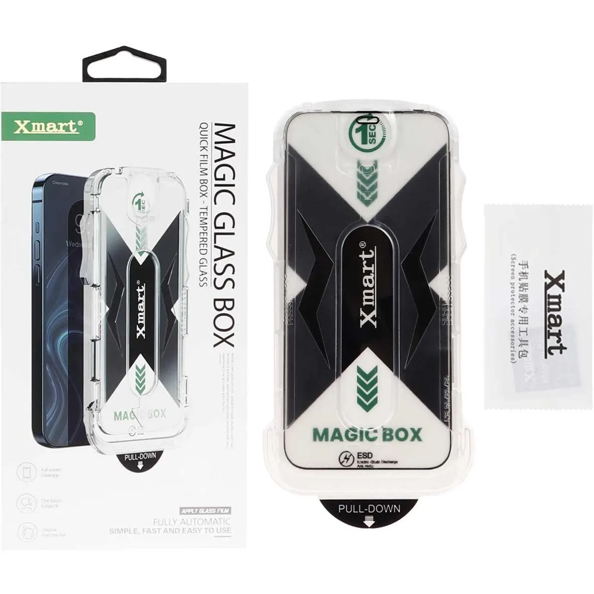 محافظ صفحه نمایش شیشه ای اورجینال XMART - Magic Glass Box مدل Iphone 12 / 12 Pro