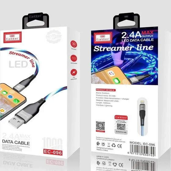 کابل شارژر ارلدام EC-096 آیفون