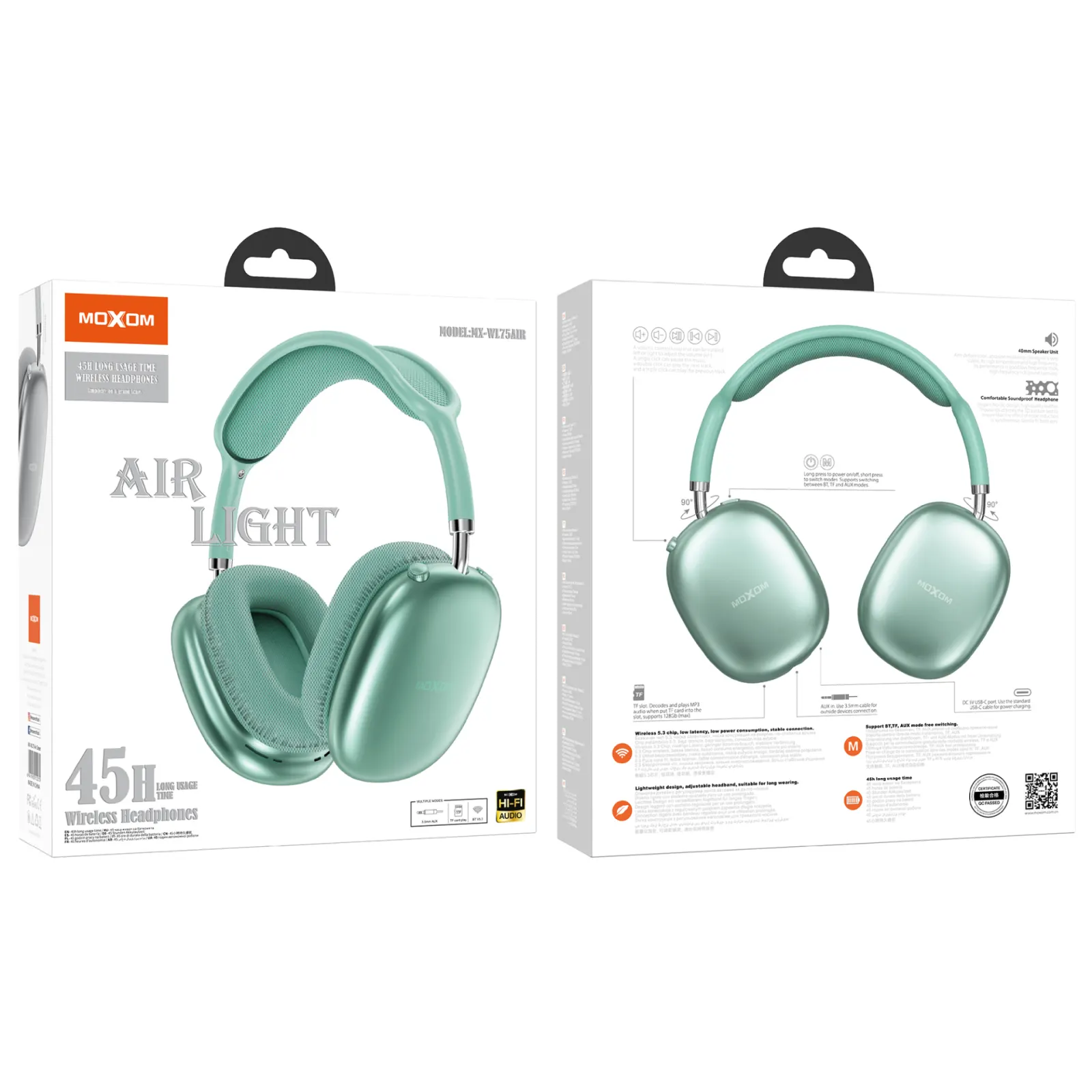 هدفون بی سیم موکسوم مدل MX-WL75 Air - تصویر ۲