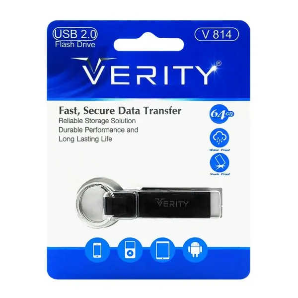 فلش مموری وریتی مدل V814 ظرفیت ۶۴ گیگابایت USB 2.0 - تصویر ۲