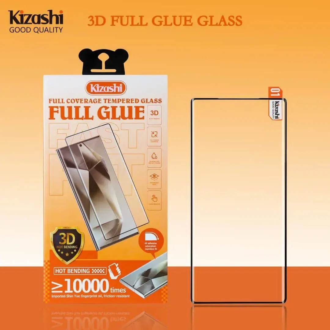 محافظ صفحه نمایش شیشه ای خم فول چسب اورجینال Kizashi مدل Samsung Galaxy S21 Ultra - تصویر ۲