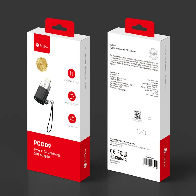 مبدل لایتنینگ به USB-C پرووان مدل PCO09 - تصویر ۲