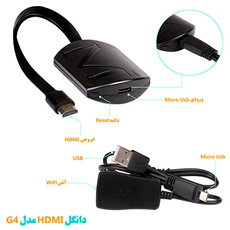 دانگل HDMI مدل G4 Wireless Display - تصویر ۹