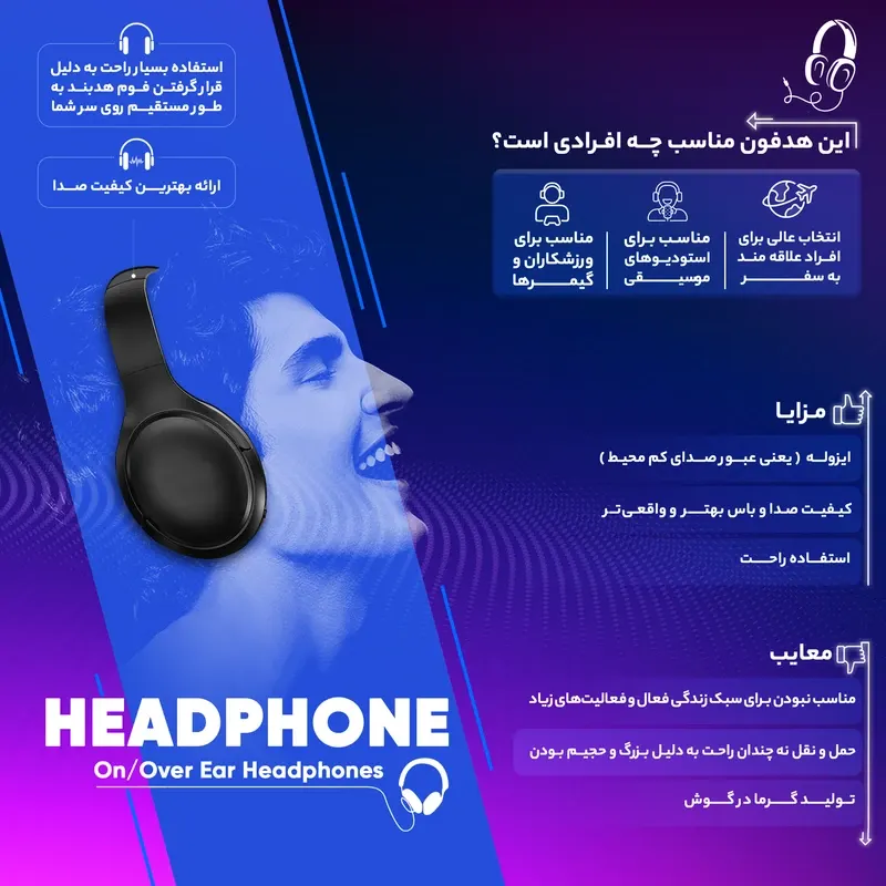 هدست اونیکوما مدل K10 - تصویر ۳