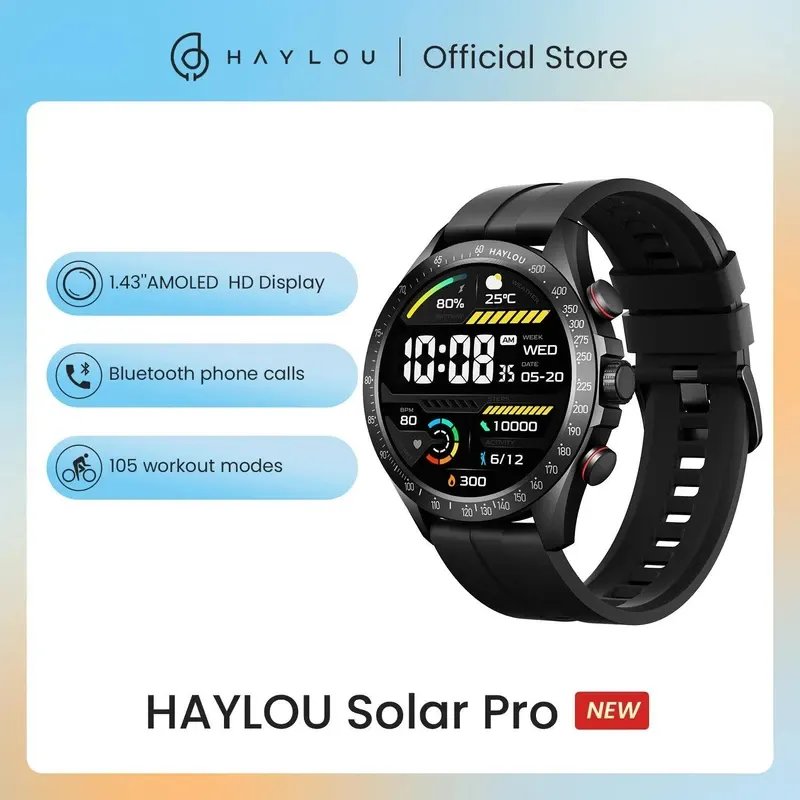 ساعت هوشمند 46.5 میلیمتری هایلو مدل Solar Pro با بند سیلیکونی - تصویر ۵