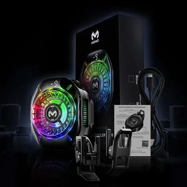 خنک کننده گوشی موبایل ممو مدل CX10 RGB PRO - تصویر ۹
