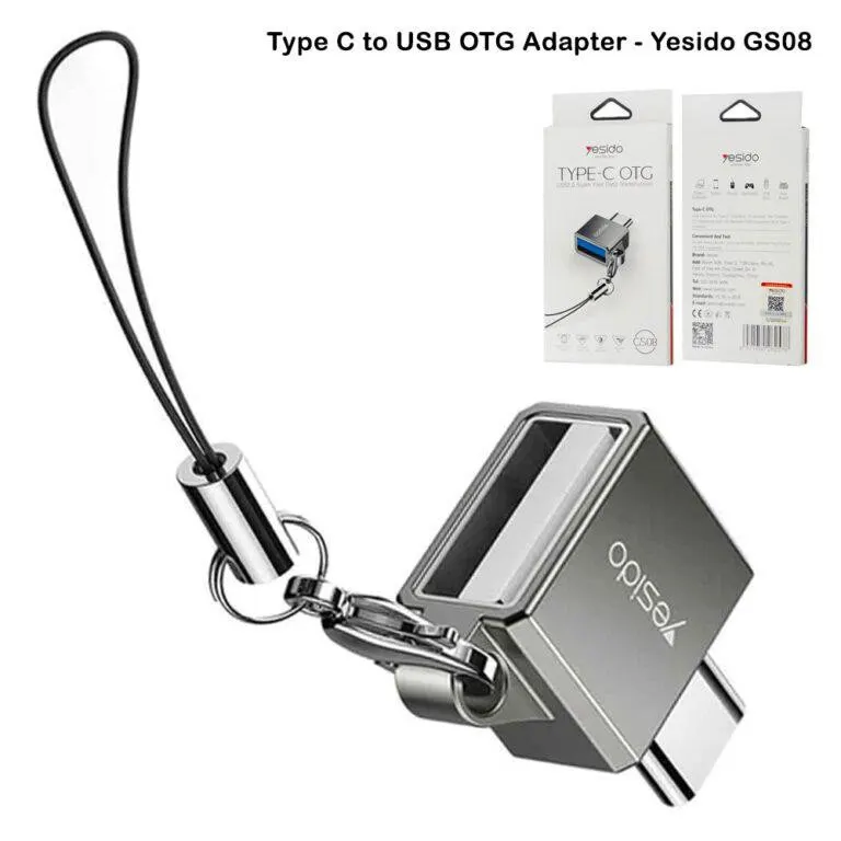 مبدل OTG USB-C به USB2.0 یسیدو مدل GS08 - تصویر ۳