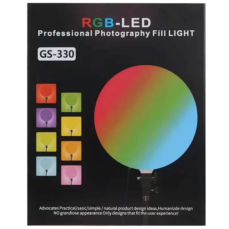 نور ثابت ال ای دی مدل Fill Light GS-330 RGB به همراه سه پایه - تصویر ۴