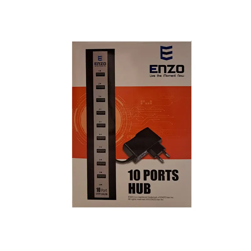 هاب 10پورت USB 2.0 انزو مدل UH-10A - تصویر ۲