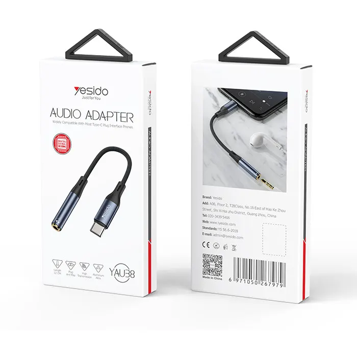 مبدل USB-C به جک 3.5 میلی متری یسیدو مدل YAU-38 - تصویر ۷