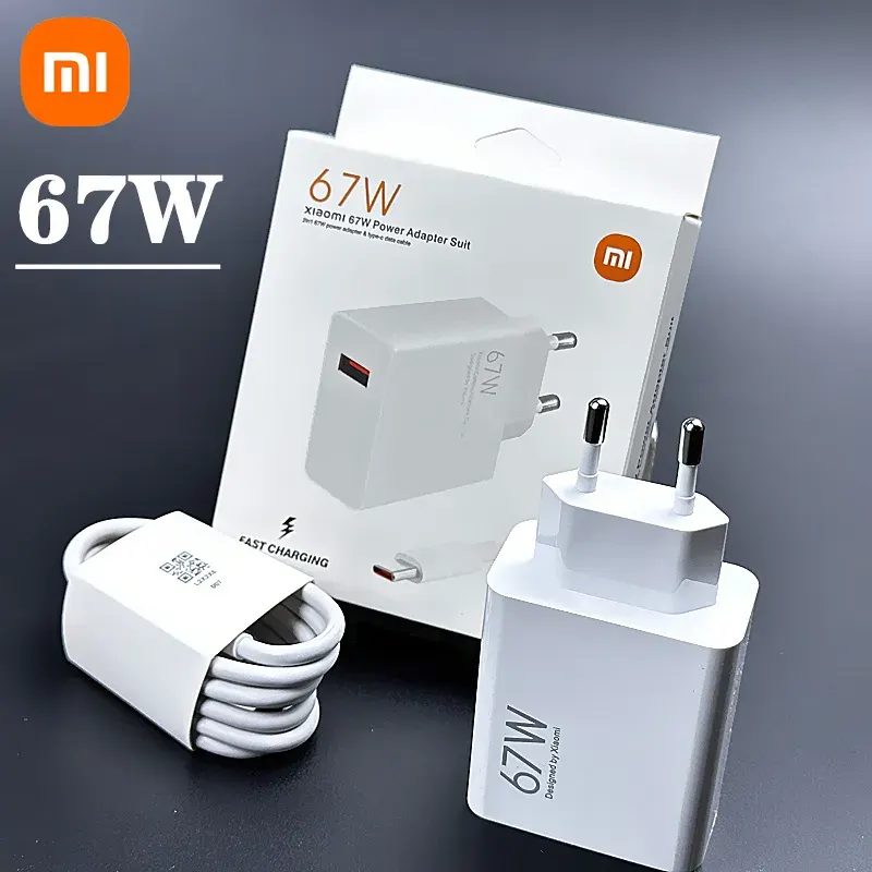 شارژر شیائومی 67W با کابل USB-C، ظرفیت 67 وات مناسب گوشی‌های شیائومی