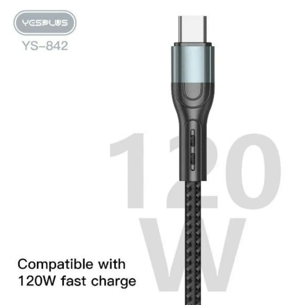 کابل فست شارژ30وات yesplus ys-842 type-c - تصویر ۵