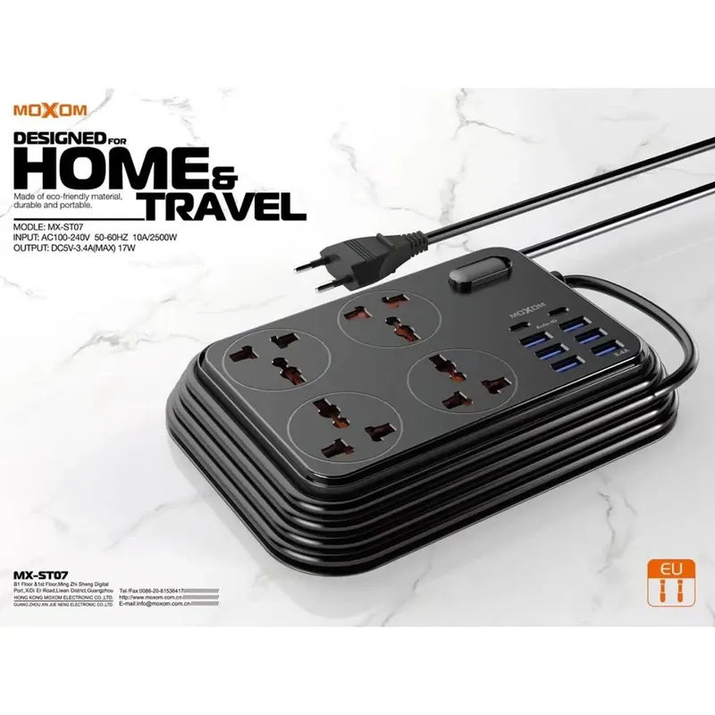 رابط USB و برق MOXOM MX-ST07 - تصویر ۲