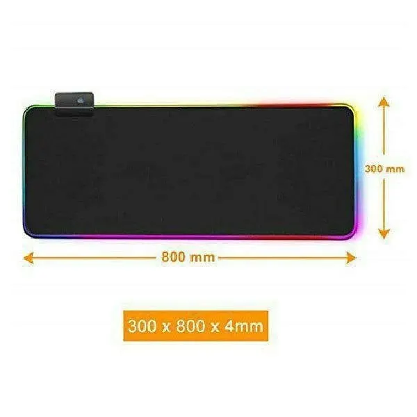 ماوس پد مخصوص بازی مدل RGB 80x30 - تصویر ۵