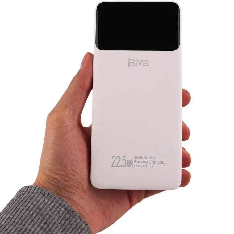 پاوربانک 20000 بیوا Biva BP-019 Power Bank Digital Display توان 22.5 وات - تصویر ۴