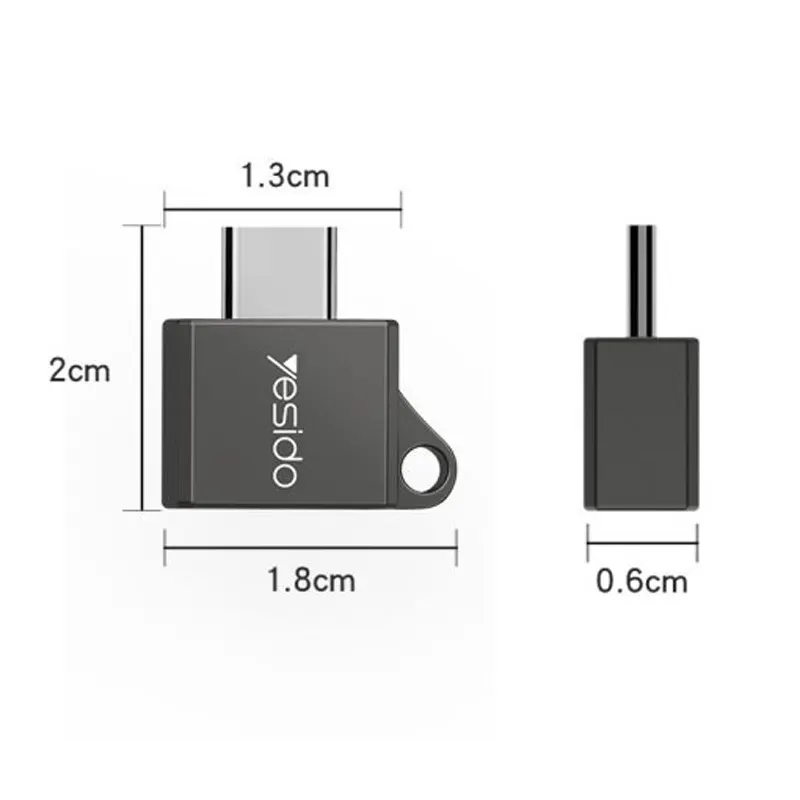 مبدل OTG USB-C به USB2.0 یسیدو مدل GS08 - تصویر ۶