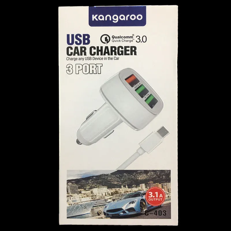 شارژر فندکی اتومبیل کانگارو  مدلC-403