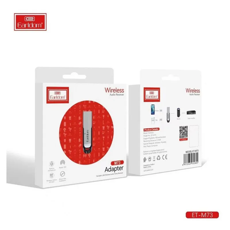 دانگل بلوتوث USB ارلدام مدل ET-M73 - تصویر ۸