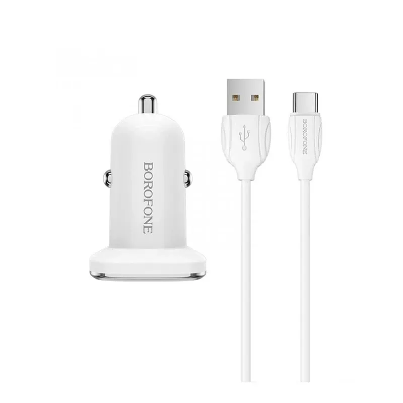 شارژر فندکی بروفون مدل BZ12A به همراه کابل تبدیل USB-C - تصویر ۳