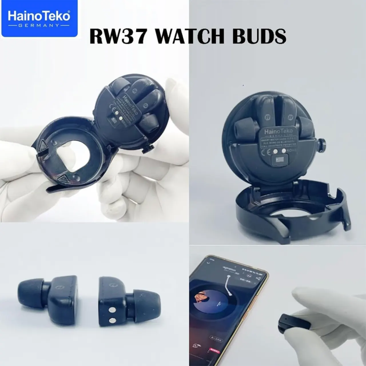 ساعت هوشمند هاینو تکو مدل RW-37 با نمایشگر AMOLED و بند سیلیکونی - تصویر ۳