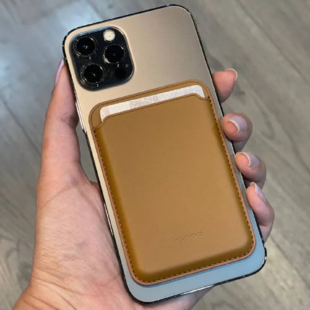 جا کارتی موبایل مدل Leather Wallet MagSafe