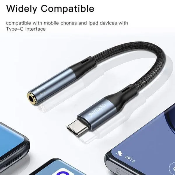 مبدل USB-C به جک 3.5 میلی متری یسیدو مدل YAU-38 - تصویر ۳