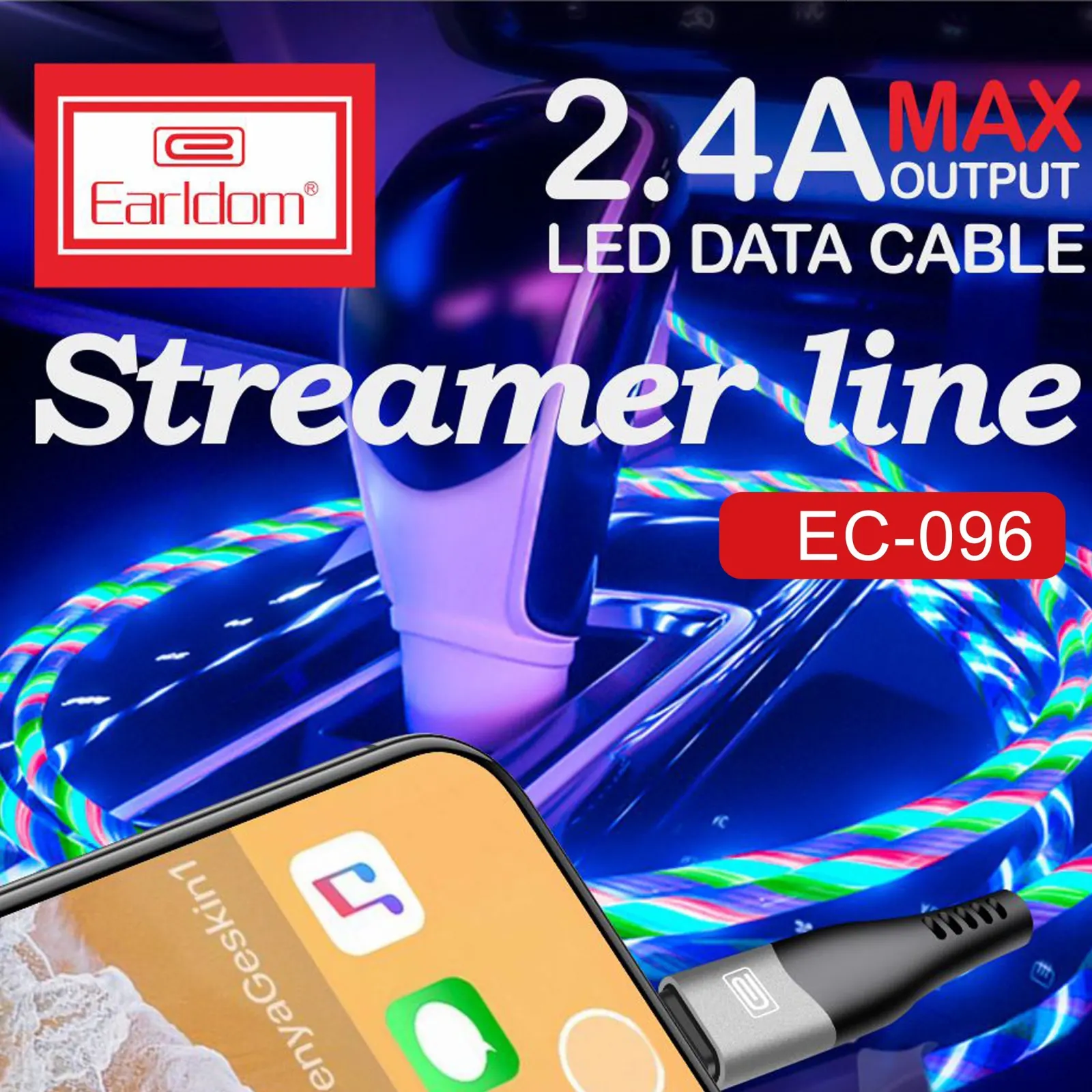کابل شارژر ارلدام EC-096 آیفون - تصویر ۲
