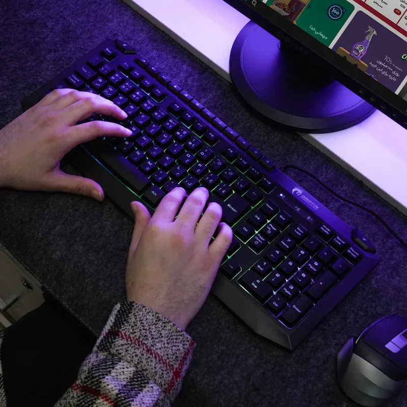 کیبورد گیمینگ گرین مدل GK701-RGB نورپردازی RGB Full-Size - تصویر ۵