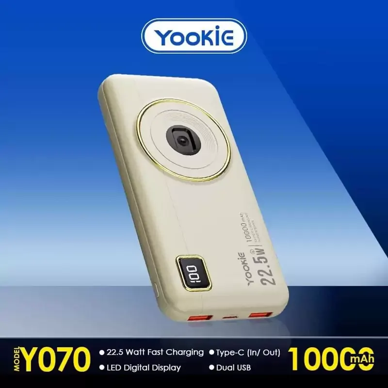 پاوربانک YOOKIE Y070 22.5W 10000mah - تصویر ۳