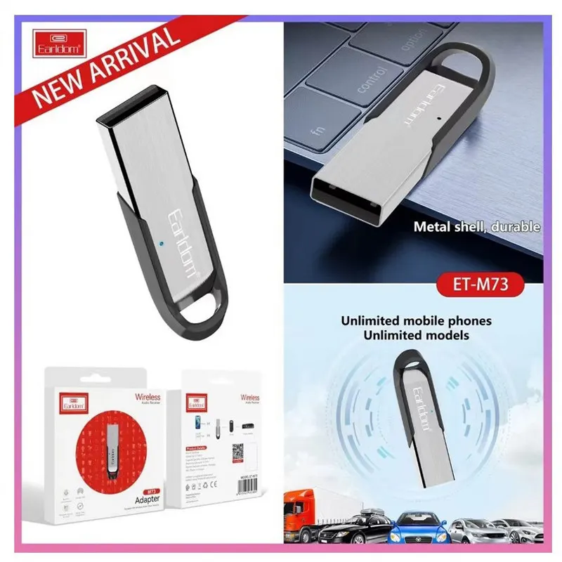 دانگل بلوتوث USB ارلدام مدل ET-M73 - تصویر ۴